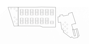 Festsaal – Bankett (Stehtische auf Bühne)